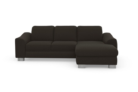 SIT&MORE, sit&more Ecksofa »Durness«, mit Federkern und hochwertigen Edelstahlfüssen, wahlweise mit Kopfteilverstellung, Bettfunktion und Bettkasten oder mit Bettfunktion und Bettkasten, sit&more Ecksofa »Dundee L-Form«, mit Federkern und Edelstahlfüssen, wahlweise mit Kopfteilverstellung