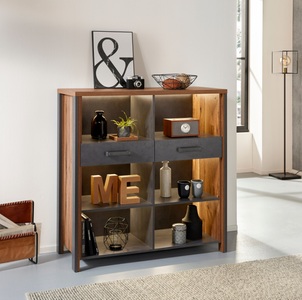 TRENDMANUFAKTUR, TRENDMANUFAKTUR Highboard »Buffalo«, Höhe 110 cm, 