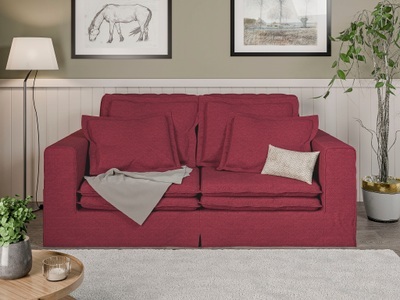 HOME AFFAIRE, Home affaire 3-Sitzer »ALISSAS BIS mit vielen Kissen, Biesen an den Kissen,«, Hussen-Optik, kleine Taschen an der Seite zum Verstauen, Home affaire 3-Sitzer »ALISSAS BIS mit vielen Kissen, Biesen an den Kissen,«, Hussen-Optik, kleine Taschen an der Seite zum Verstauen