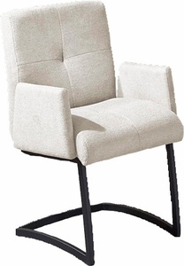 exxpo - sofa fashion Freischwinger »Affogato«, Struktur, mit Armlehne