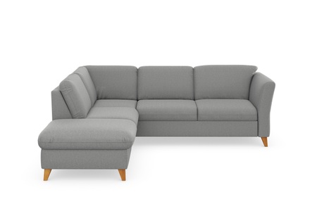 HOME AFFAIRE, Home affaire Ecksofa »Trelleborg«, Federkern-Polsterung, wahlweise mit Bettfunktion und Stauraum, Kopfstützen optional, Home affaire Ecksofa »Trelleborg L-Form«, Federkern-Polsterung, wahlweise mit Bettfunktion und Stauraum