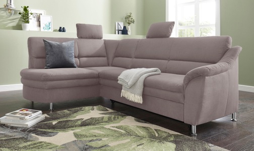 SIT&MORE, sit&more Ecksofa, sit&more Ecksofa »Cardoso L-Form«, mit Federkern, wahlweise mit Bettfunktion und Schubkasten