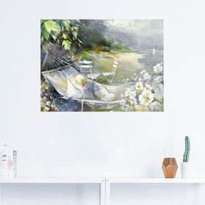 Artland, Artland Wandbild »Hängematte in der Nähe des Meeres«, Artland Poster »Hängematte in der Nähe des Meeres«, Strand, (1 St.), als Leinwandbild, Wandaufkleber oder Poster in versch. Grössen