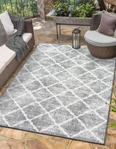 Myflair Möbel & Accessoires Teppich »Astral, LAGERRÄUMUNG!«, rechteckig, 6 mm Höhe, modernes Rauten Design, Outdoor geeignet, Balkon, Terrasse