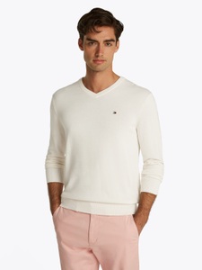 Tommy Hilfiger Strickpullover »ESSENTIAL COTTON V NECK«