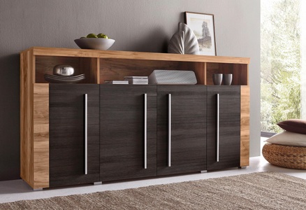 SERIE ROGER, Sideboard »Serie Roger«, Breite 182cm, INOSIGN Sideboard »Roger,Breite 182cm, stilvolle Schrank mit 4 Türen«, Kommode mit viel Stauraum, Einlegeböden verstellbar