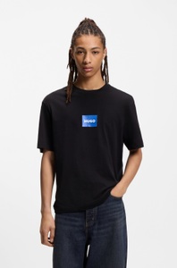HUGO T-Shirt Regular Fit, Kurzarm, Hugo-Print