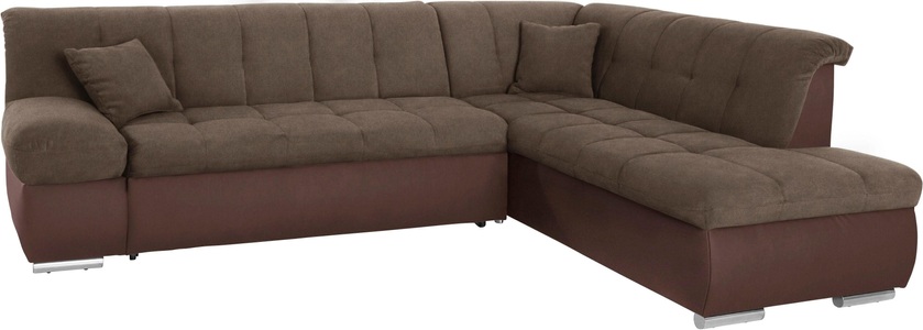 DOMO collection, DOMO collection Ecksofa, DOMO collection Ecksofa »Mona L-Form bequem und komfortabel, Breite 271cm, L-Form« wahlweise mit Bett- und Armlehnfunktion