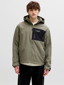 JACK & JONES, Jack & Jones Softshelljacke "JJNORTH SOFTSHELL JACKET" mit Kapuze