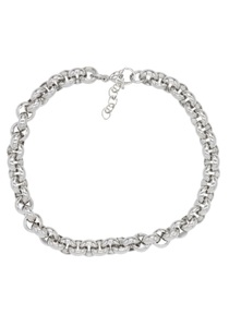 FIRETTI, Firetti Edelstahlarmband »Erbskettengliederung, 7 mm breit«, Made in Germany, Firetti Edelstahlarmband »Schmuck Geschenk, Erbskettengliederung, 7 mm breit«, Made in Germany