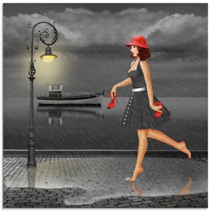 Artland Glasbild »Tanzen im Regen«