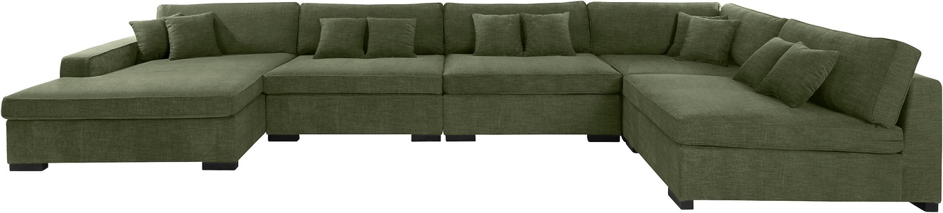 Guido Maria Kretschmer Home&Living, Guido Maria Kretschmer Home&Living Wohnlandschaft »Skara XXL«, Lounge-Sofa XXL mit Federkern-Polsterung, in vielen Bezugsvarianten, auch recycelt, Home affaire Wohnlandschaft »Skara XXL U-Form« Lounge-Sofa XXL mit Federkern-Polsterung, in vielen Bezugsvarianten