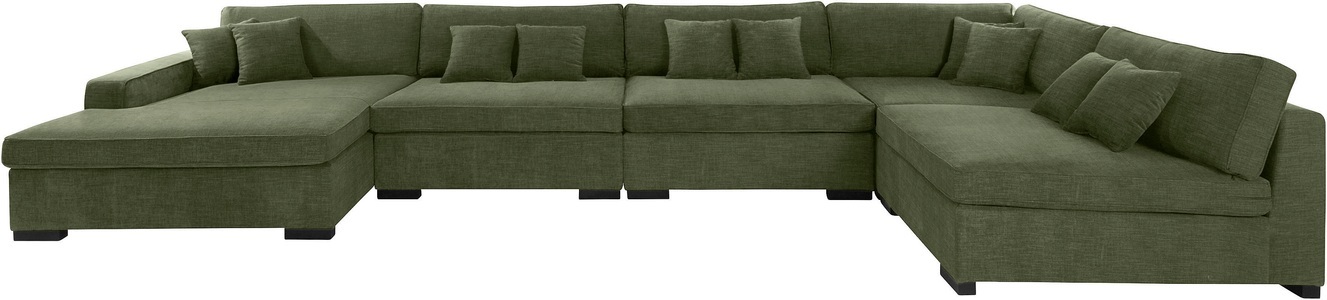 Guido Maria Kretschmer Home&Living, Guido Maria Kretschmer Home&Living Wohnlandschaft »Skara XXL«, Lounge-Sofa XXL mit Federkern-Polsterung, in vielen Bezugsvarianten, auch recycelt, Home affaire Wohnlandschaft »Skara XXL U-Form« Lounge-Sofa XXL mit Federkern-Polsterung, in vielen Bezugsvarianten