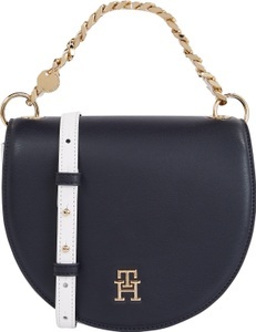 Tommy Hilfiger, Tommy Hilfiger Umhängetasche »TH CHIC SADDLE BAG CB«, mit dekorativem Anhänger, 