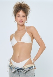 LSCN by LASCANA, LSCN by LASCANA Triangel-Bikini-Top "Sunny" in trendiger Glanzware