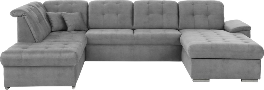 exxpo - sofa fashion, exxpo - sofa fashion Wohnlandschaft, (4 St.), 6x Kopfteilverstellung, Wahlweise mit Bettfunktion und Bettkasten, exxpo - sofa fashion Wohnlandschaft »Durango, aufwendige Sitz- und Rückenverarbeitung, bequem, U-Form« inkl. Kopfteilverstellung, wahlweise mit Bettfunktion und Bettkasten