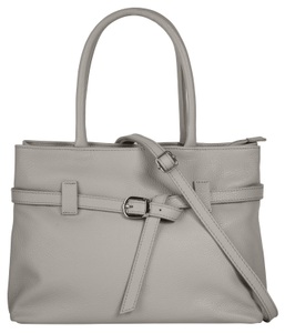 Cluty Henkeltasche, echt Leder, Made in Italy