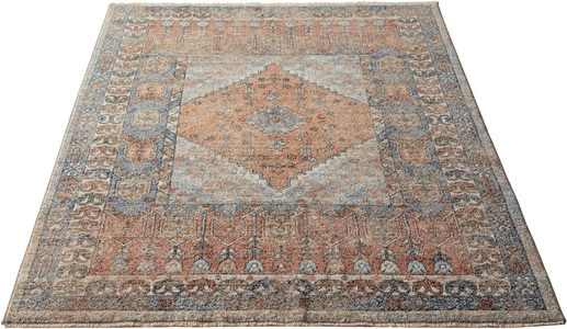 MERINOS, merinos Teppich »Baltimore 35051«, rechteckig, Maschinell_hergestellt, Rechteckig, merinos Teppich »Baltimore 35051«, rechteckig, 10 mm Höhe, dichter weicher Flachgewebe Cross-Weaving-Design, Wohnzimmer, Vintage