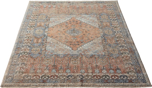 MERINOS, merinos Teppich »Baltimore 35051«, rechteckig, Maschinell_hergestellt, Rechteckig, merinos Teppich »Baltimore 35051«, rechteckig, 10 mm Höhe, dichter weicher Flachgewebe Cross-Weaving-Design, Wohnzimmer, Vintage