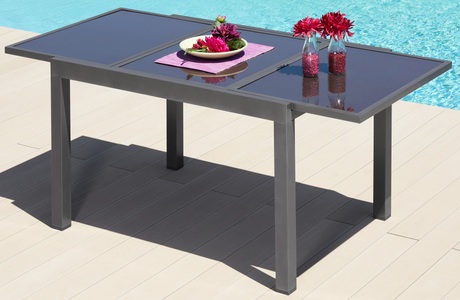 Merxx, MERXX Gartentisch »Amalfi«, Aluminium, ausziehbar, MERXX Gartentisch »Amalfi«, je nach Variante auf 180-240cm ausziehbar