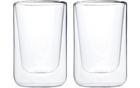 Blomus, Blomus-Nero Doppelwandig Cappuccino/Tee Glas 2er-Pack, BLOMUS Cappuccinotasse »Nero 250 ml 2 Stück Transparent«, (2 tlg.)