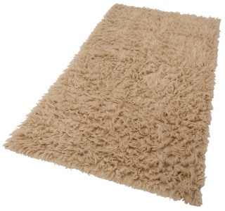 BÖING CARPET, Fellteppich, »Flokati 1500 g«, Böing Carpet, rechteckig, Höhe 60 mm, Böing Carpet Wollteppich »Flokati 1500 g«, rechteckig, 60 mm Höhe, Handweb Teppich, Uni-Farben, reine Wolle, handgewebt
