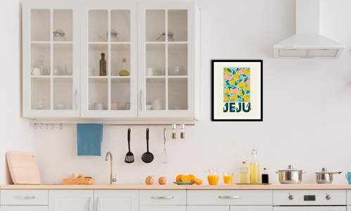 QUEENCE, queence Bild »Jeju«, (1 St.), gerahmt, queence Bild »Jeju«, (1 St.), gerahmt