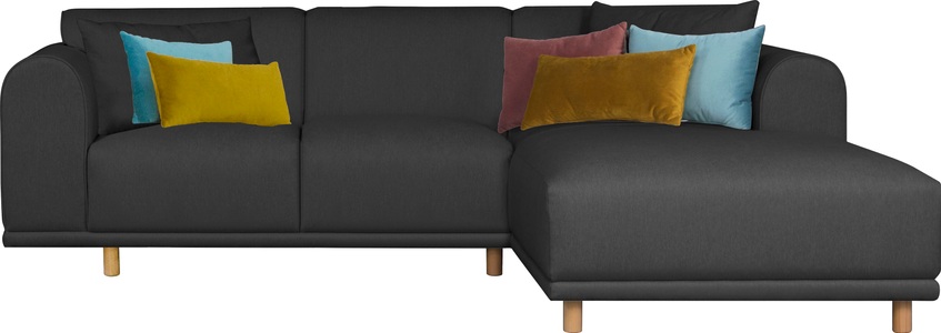 ANDAS, andas Ecksofa »Maroon«, in skandinavischem Design, mit losen Kissen, GOODproduct Ecksofa »Maroon L-Form« in skandinavischem Design, mit losen Kissen