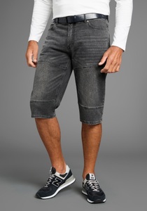 H.I.S Jeansbermudas »HANTZ«, (Set, 2 tlg., mit abnehmbarem Gürtel), gerader Beinschnitt, Used-Look mit Abriebeffekten