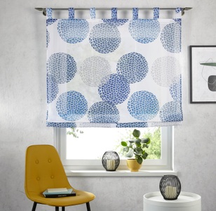 MY HOME, Raffrollo »Belem«, my home, mit Schlaufen, my home Raffrollo »Belem«, mit Schlaufen, Transparent, Voile, Polyester