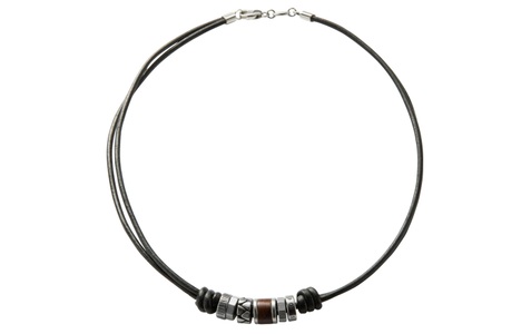 Fossil, Fossil Collier Herren, Fossil - Halskette, 45cm, Black