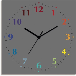 Artland, Artland Wanduhr »Uni Trendfarben«, Artland Wanduhr »Uni Trendfarben«, wahlweise mit Quarz- oder Funkuhrwerk, lautlos ohne Tickgeräusche