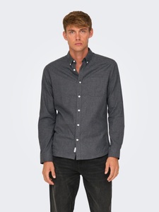 ONLY & SONS Langarmhemd »ONSROAD LIFE REG MELANGE LS SHIRT NOOS«