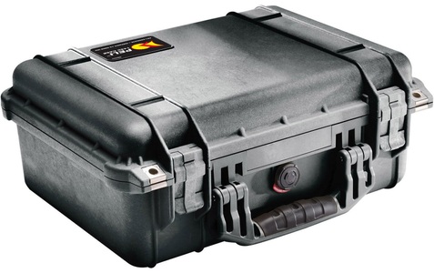 Peli, PELI Outdoor Koffer 1450 15 l (B x H x T) 409 x 154 x 260 mm Schwarz 1450-000-110E, 