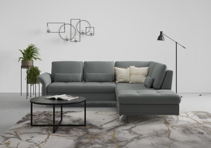 INOSIGN, INOSIGN Ecksofa »Palm Beach«, Federkern, mit Sitztiefenverstellung, wahlweise mit Bettfunktion, Bettkasten und Armteilverstellung, INOSIGN Ecksofa »Palm Beach L-Form«, Federkern, mit Sitztiefenverstellung, wahlweise mit Bettfunktion