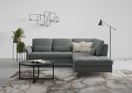 INOSIGN, INOSIGN Ecksofa »Palm Beach«, Federkern, mit Sitztiefenverstellung, wahlweise mit Bettfunktion, Bettkasten und Armteilverstellung, INOSIGN Ecksofa »Palm Beach L-Form«, Federkern, mit Sitztiefenverstellung, wahlweise mit Bettfunktion