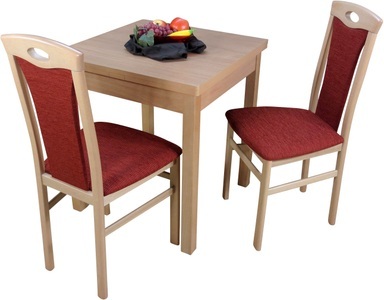 HOFMANN LIVING AND MORE, HOFMANN LIVING AND MORE Essgruppe »3tlg. Tischgruppe«, (Spar-Set, 2 tlg., 3tlg. Tischgruppe), Stühle montiert, HOFMANN LIVING AND MORE Essgruppe »3tlg. Tischgruppe«, (Spar-Set, 2 tlg., 3tlg. Tischgruppe), Stühle montiert