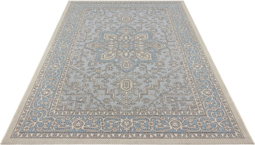 BOUGARI, Teppich, »Anjara«, bougari, rechteckig, Höhe 4 mm, maschinell gewebt, NORTHRUGS Teppich »Anjara«, rechteckig, 4 mm Höhe, In-und Outdoor geeignet, Strapazierfähig und pflegeleicht, Flachgewebe