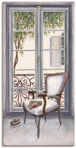 Artland, Artland Wandbild »Sessel vor einem Fenster«, Innenarchitektur, (1 St.), in vielen Grössen & Produktarten - Alubild / Outdoorbild für den Aussenbereich, Leinwandbild, Poster, Wandaufkleber / Wandtattoo auch für Badezimmer geeignet, Artland Wandbild »Sessel vor einem Fenster«, Innenarchitektur, (1 St.), als Alubild, Outdoorbild, Leinwandbild, Poster, Wandaufkleber