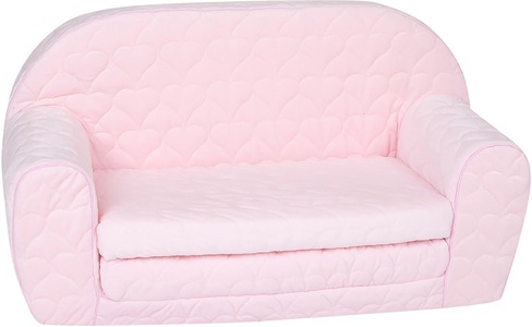 Knorrtoys, knorr® toys Kindersofa - Cosy heart rose, Knorrtoys Kindersofa Cosy Heart Rose