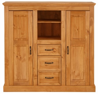 HOME AFFAIRE, Home affaire Highboard »Selma«, Breite 130 cm, Home affaire Highboard »Selma«, Stauraumschrank, Breite 130 cm