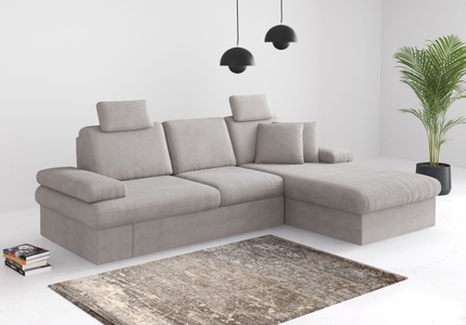 sit&more Ecksofa »Moreno«, mit Armteilverstellung,wahlweise mit Bettfunktion