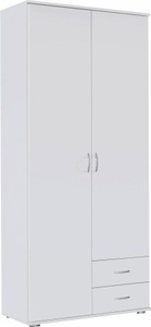 rauch BLUE, rauch BLUE Kleiderschrank »Twin«, rauch Kleiderschrank »Twin Schrank Garderobenschrank Schlafzimmerschrank Topseller«, Drehtürenschrank mit 2 Schubladen Bestseller Kleiderschrank