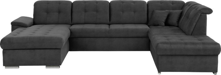 exxpo - sofa fashion, exxpo - sofa fashion Wohnlandschaft, (4 St.), 6x Kopfteilverstellung, Wahlweise mit Bettfunktion und Bettkasten, exxpo - sofa fashion Wohnlandschaft »Durango, aufwendige Sitz- und Rückenverarbeitung, bequem, U-Form« inkl. Kopfteilverstellung, wahlweise mit Bettfunktion und Bettkasten