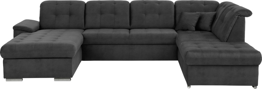 exxpo - sofa fashion, exxpo - sofa fashion Wohnlandschaft, (4 St.), 6x Kopfteilverstellung, Wahlweise mit Bettfunktion und Bettkasten, exxpo - sofa fashion Wohnlandschaft »Durango, aufwendige Sitz- und Rückenverarbeitung, bequem, U-Form« inkl. Kopfteilverstellung, wahlweise mit Bettfunktion und Bettkasten