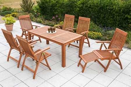 MERXX Gartentisch »Bordeaux«, Eukalyptusholz, 170x90 cm, braun