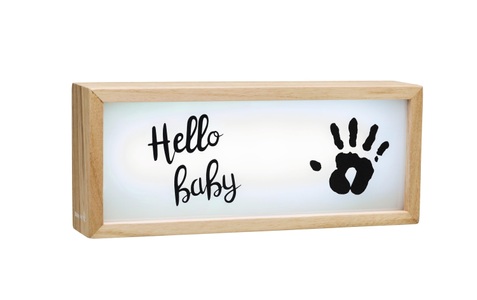 Baby Art, Baby Art Lichtbox aus Holz - Lightbox with imprint - beige, Baby Art My Baby Lightbox