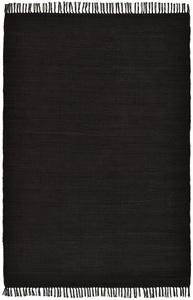 THEKO, THEKO Teppich »Happy Cotton«, rechteckig, 5 mm Höhe, Handweb Teppich, Flachgewebe, reine Baumwolle, handgewebt, mit Fransen, ideal im Wohnzimmer & Schlafzimmer, THEKO Teppich »Happy Cotton«, rechteckig, 5 mm Höhe, Handweb Teppich, Flachgewebe, reine Baumwolle, handgewebt, mit Fransen