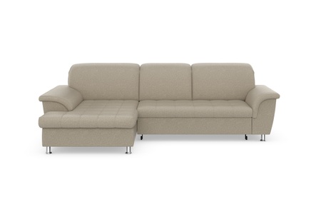 DOMO collection, DOMO collection Ecksofa »Franzi«, wahlweise mit Bettfunktion, Bettkasten und Kopfteilverstellung, frei im Raum stellbar, DOMO collection Ecksofa »Franzi Steppung im Sitzbereich B7T/H: 278/162/80 cm, L-Form« wahlweise mit Bettfunktion, Bettkasten und Kopfteilverstellung