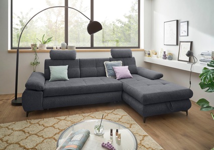 ED EXCITING DESIGN, ED EXCITING DESIGN Ecksofa »Altona«, (2 St.), Frei stellbar, Bettfunktion, Stauraum, Arm- und Kopfstützen, ED EXCITING DESIGN Ecksofa »Altona L-Form«, (2 St.), Frei stellbar, Bettfunktion, Stauraum, Arm- und Kopfstützen